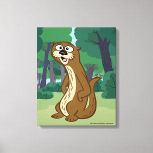 Ranger Rick Reggie Otter Canvas Afdruk