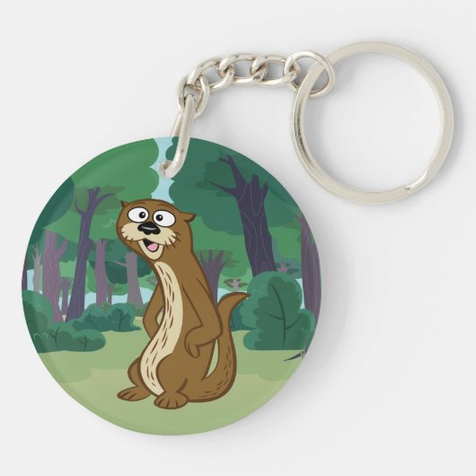 Ranger Rick | Reggie Otter Sleutelhanger (Achterkant)