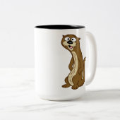Ranger Rick | Reggie Otter Tweekleurige Koffiemok (Voorkant rechts)