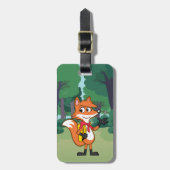 Ranger Rick | Scarlett Fox Waving Bagagelabel (Voorkant verticaal)