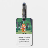 Ranger Rick | Scarlett Fox Waving Bagagelabel (Achterkant verticaal)