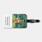 Ranger Rick | Scarlett Fox Waving Bagagelabel (Achterkant horizontaal)