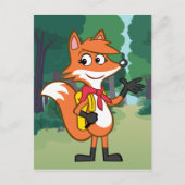 Ranger Rick | Scarlett Fox Waving Briefkaart (Voorkant)