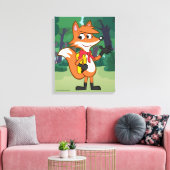 Ranger Rick | Scarlett Fox Waving Canvas Afdruk (Insitu (Woonkamer))