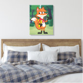Ranger Rick | Scarlett Fox Waving Canvas Afdruk (Insitu (Slaapkamer))