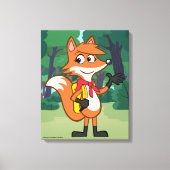 Ranger Rick | Scarlett Fox Waving Canvas Afdruk (Voorkant)