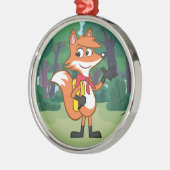 Ranger Rick | Scarlett Fox Waving Metalen Ornament (Links)