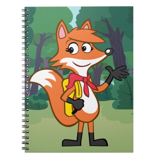 Ranger Rick | Scarlett Fox Waving Notitieboek (Voorkant)