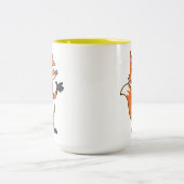 Ranger Rick | Scarlett Fox Waving Tweekleurige Koffiemok (Center)