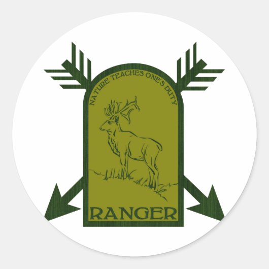 Ranger Ronde Sticker (Voorkant)