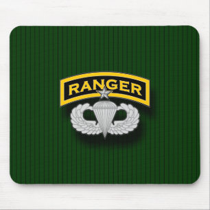 Ranger tab en Senior Parachutist badge Muismat