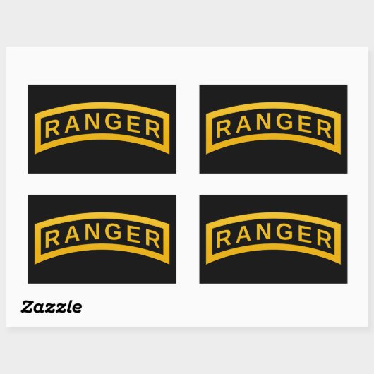 Ranger Tab Rechthoekige Sticker (Vel)