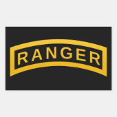 Ranger Tab Rechthoekige Sticker (Voorkant)