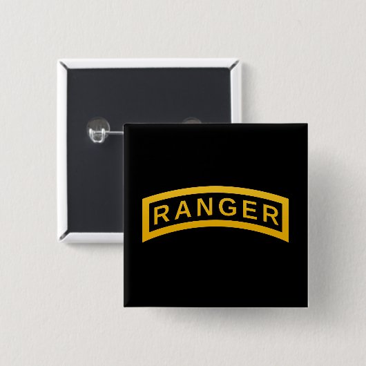 Ranger Tab Vierkante Button 5,1 Cm (Voorkant /achterkant)