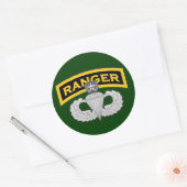 Ranger tabblad & Master Blaster vleugels Ronde Sticker (Envelop)
