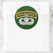 Ranger tabblad & Master Blaster vleugels Ronde Sticker (Tas)
