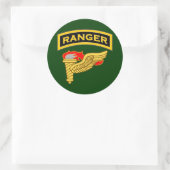 Ranger tabblad & Pathfinder badge Ronde Sticker (Tas)
