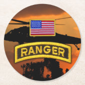Ranger veteranen veteranen vetten lrrrrrp ronde kartonnen onderzetter (Voorkant)