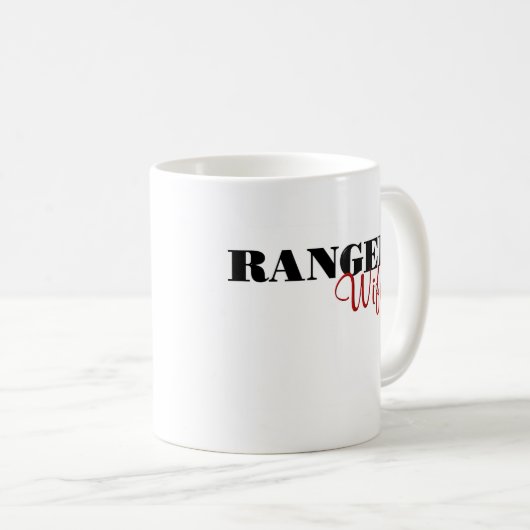 Ranger Wife (cursief) Koffiemok (Voorkant rechts)