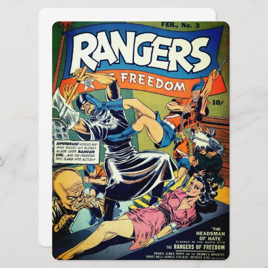 Rangers of Freedom Comics #3 Kaart (Voorkant / Achterkant)