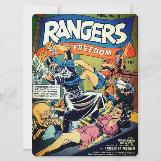 Rangers of Freedom Comics #3 Kaart (Voorkant)