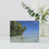 Rangiroa blauwe lagune Frans-Polynesië Briefkaart (Staand voorkant)