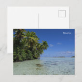 Rangiroa blauwe lagune Frans-Polynesië Briefkaart (Voorkant / Achterkant)