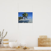Rangiroa Blauwe Lagune Tropische Palm Poster (Keuken)