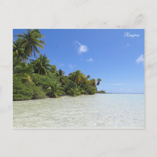 Rangiroa Blue Lagoon Briefkaart (Voorkant)
