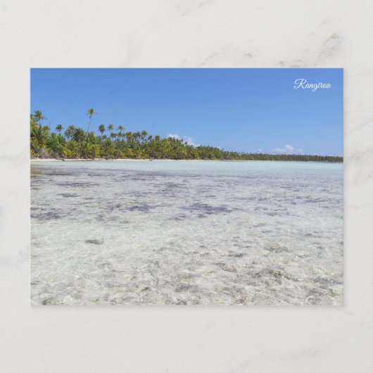 Rangiroa Blue Lagoon Briefkaart (Voorkant)