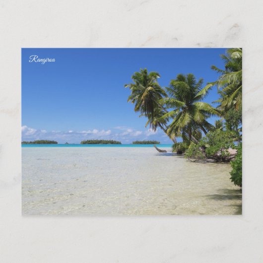 Rangiroa Blue Lagoon Briefkaart (Voorkant)