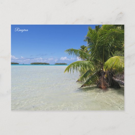 Rangiroa Blue Lagoon Briefkaart (Voorkant)