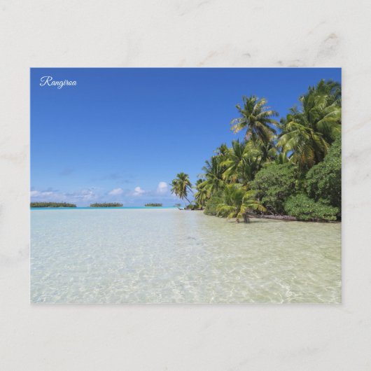 Rangiroa Blue Lagoon Briefkaart (Voorkant)