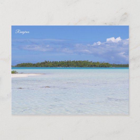 Rangiroa Blue Lagoon Briefkaart (Voorkant)