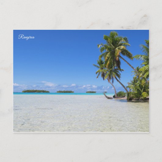 Rangiroa Blue Lagoon Briefkaart (Voorkant)