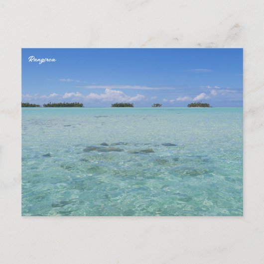 Rangiroa Blue Lagoon Briefkaart (Voorkant)