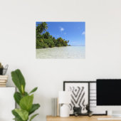 Rangiroa Blue Lagoon Poster (Thuiskantoor)