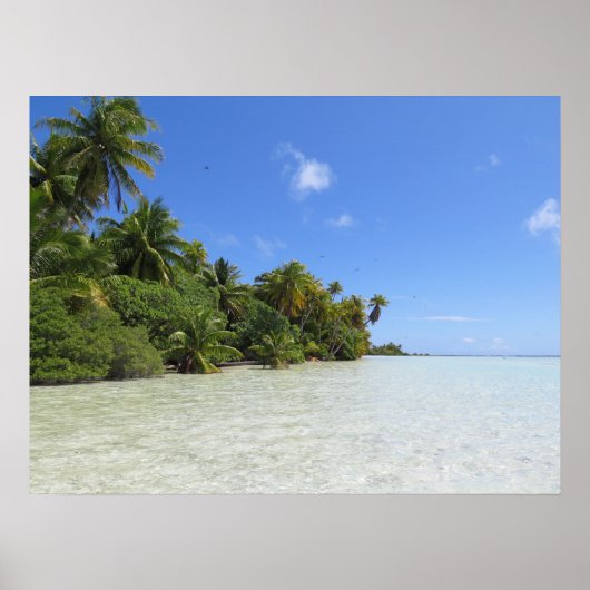 Rangiroa Blue Lagoon Poster (Voorkant)