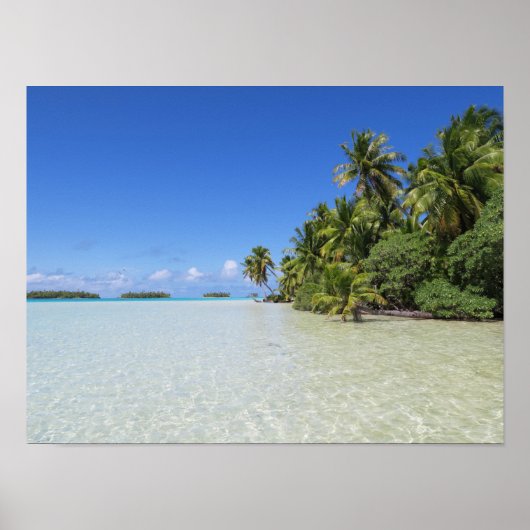 Rangiroa Blue Lagoon Poster (Voorkant)