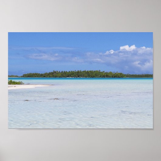 Rangiroa Blue Lagoon Poster (Voorkant)