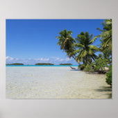 Rangiroa Blue Lagoon Poster (Voorkant)