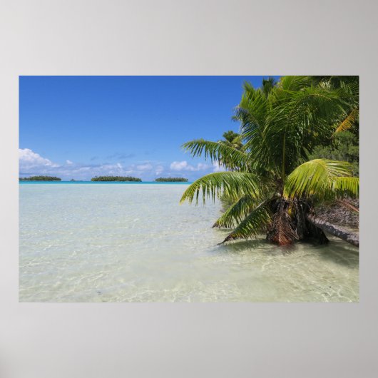Rangiroa Blue Lagoon Poster (Voorkant)