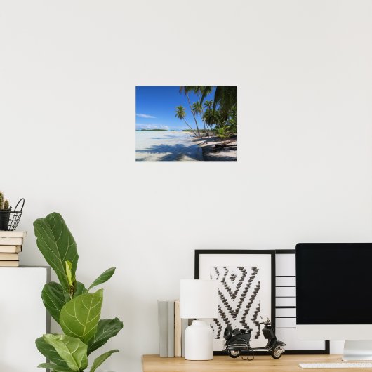 Rangiroa Blue Lagoon Poster (Thuiskantoor)