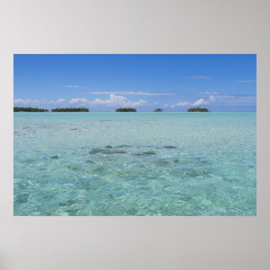 Rangiroa Blue Lagoon Poster (Voorkant)
