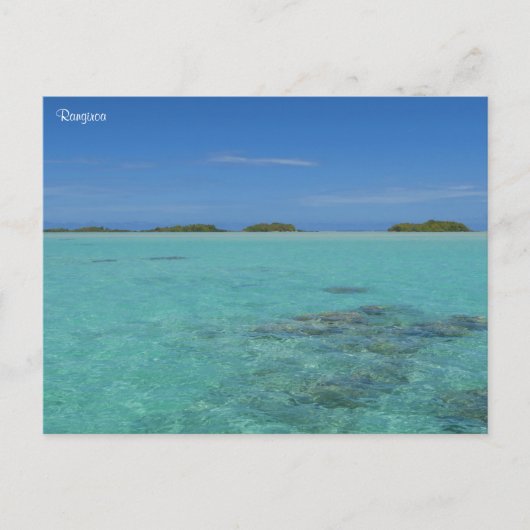 Rangiroa Frans-Polynesië Feestdagenkaart (Voorkant)
