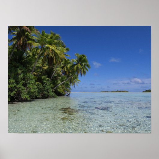Rangiroa Frans-Polynesië Tropisch eiland Poster (Voorkant)