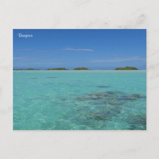 Rangiroa French Polynesia Briefkaart (Voorkant)