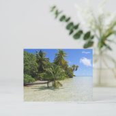 Rangiroa Palmbomen Feestdagenkaart (Staand voorkant)