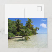 Rangiroa Palmbomen Feestdagenkaart (Voorkant / Achterkant)