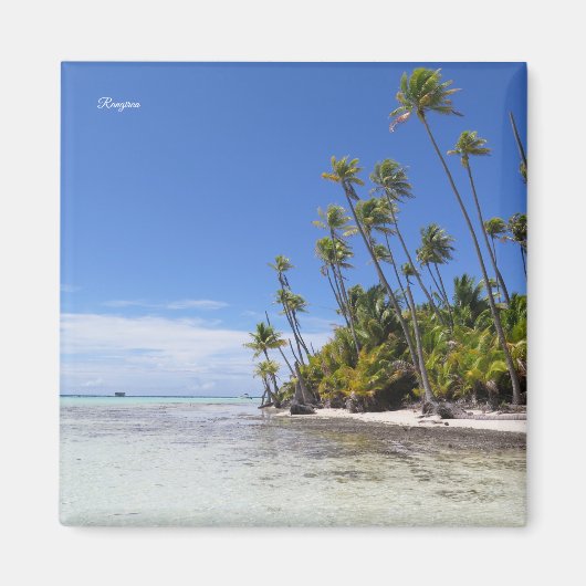Rangiroa palmbomen magneet (Voorkant)